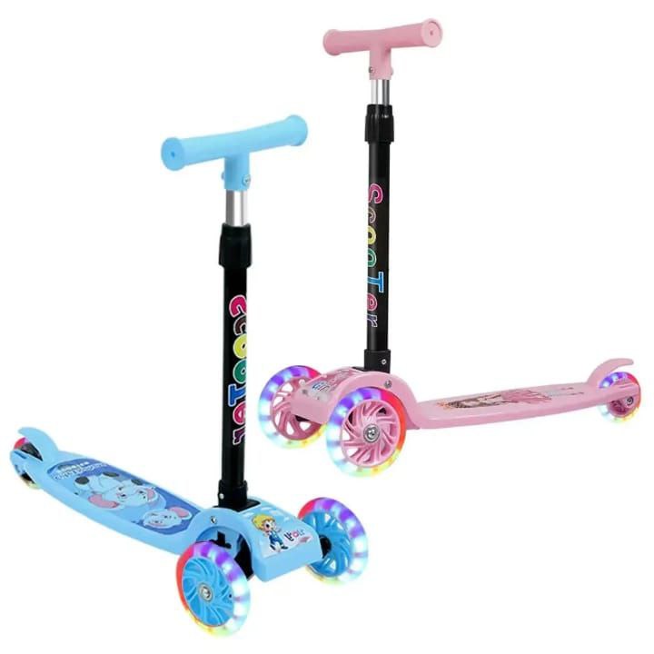 Trottinette pliable 3 en 1 pour enfants, jouet multifonction à trois roues