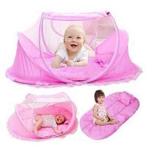 Moustiquaire Pliante Bébé 4 Pièces Avec Matelas Et Oreiller Moustiquaire