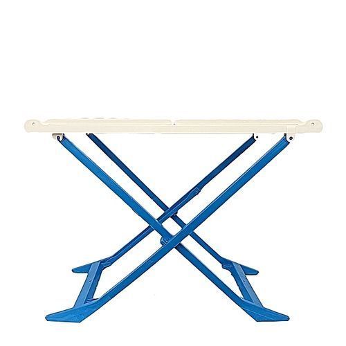 Séchoir à Linge + 10 Cintres OFFERTS - Pliable -Blanc / Bleu