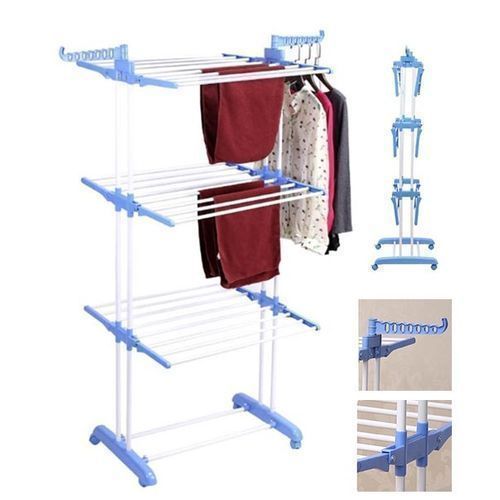 Séchoir à Linge à 3 Niveaux Multifonctions - Bleu